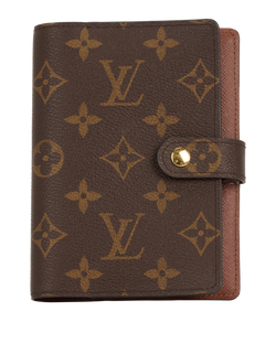 Louis Vuitton Small Ring Agenda Cover, Canvas, Monogram, CA5106, DB/B, 2*